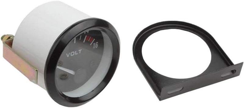 E Support Universal Car 2" 52mm Pointer Volt Voltage Gauge Meter Celsius White LED Light Indicator Display Electrical - Image 5